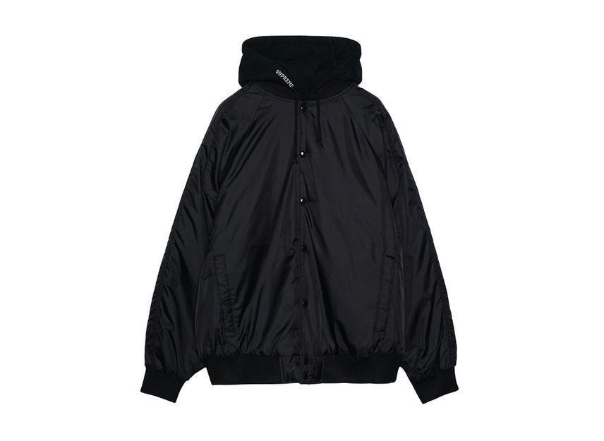 Supreme Hooded Stadium Jacket Black