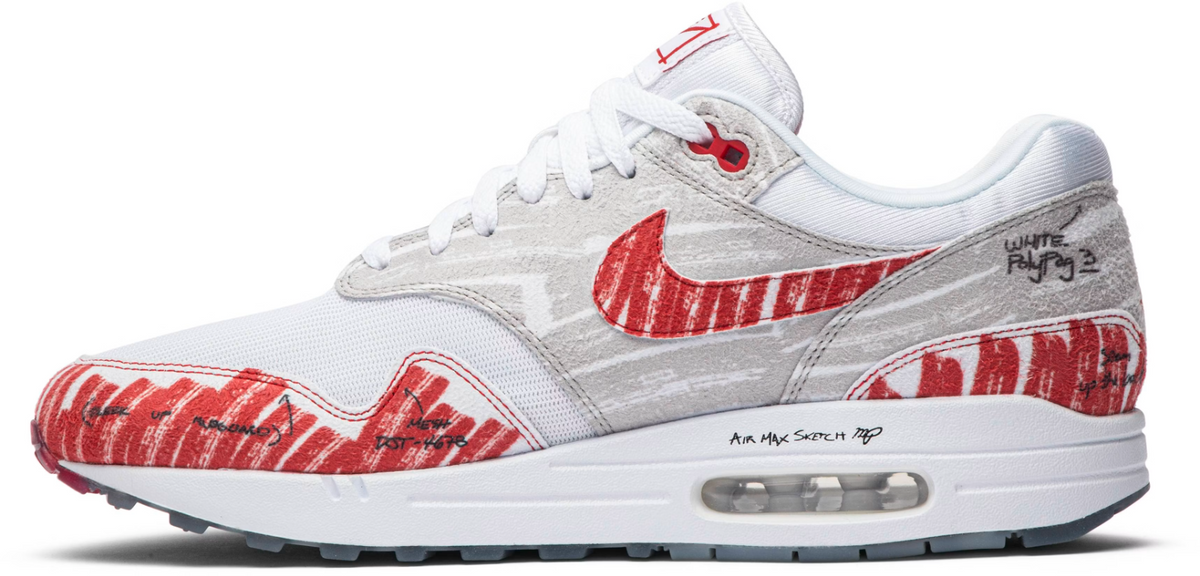 CJ4286-101 Nike Air Max 1 "Tinker Hatfield Sketch" (Men's)