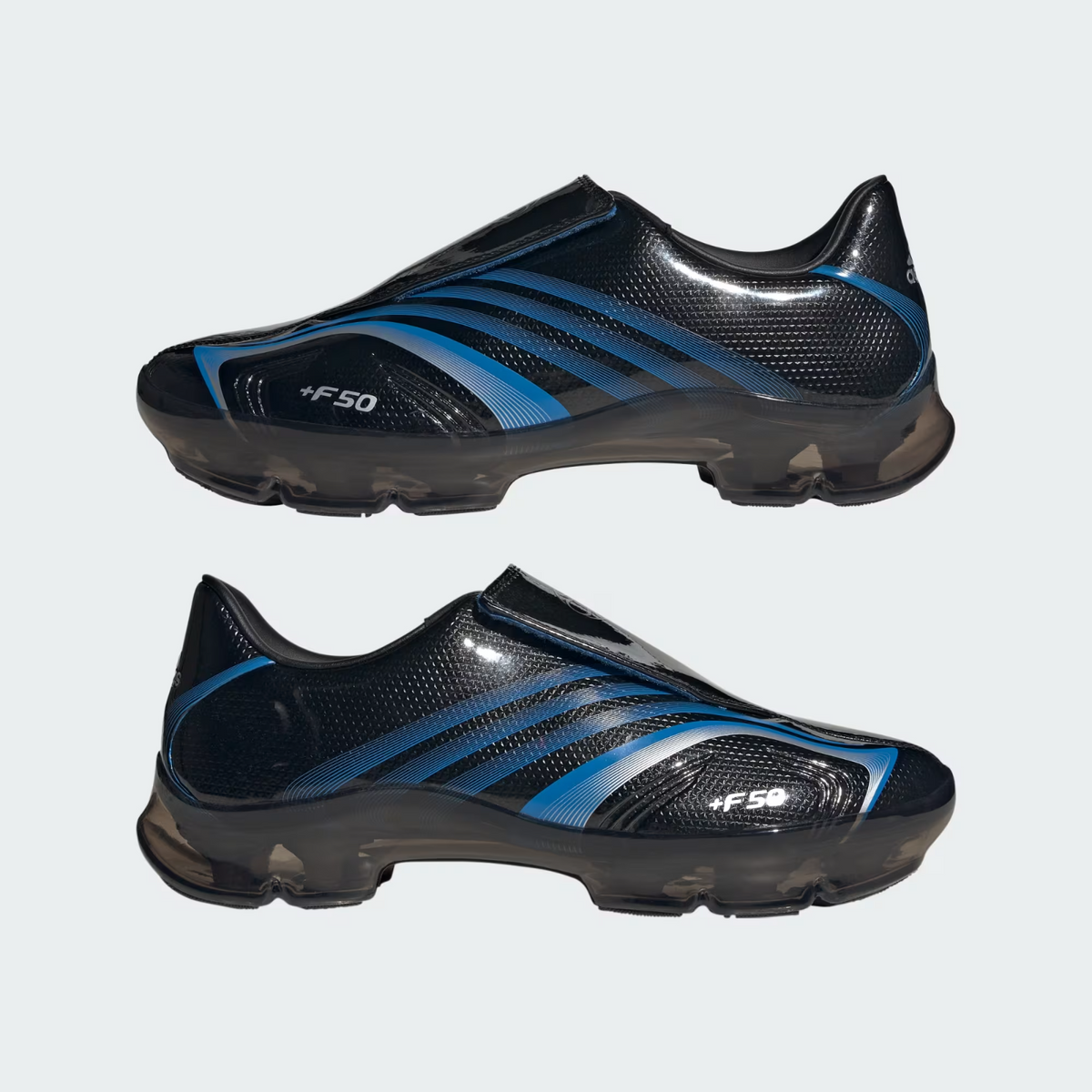 KH6569 adidas F50 Adiframe "Core Black/Lucid Ray Blue" (Men's)