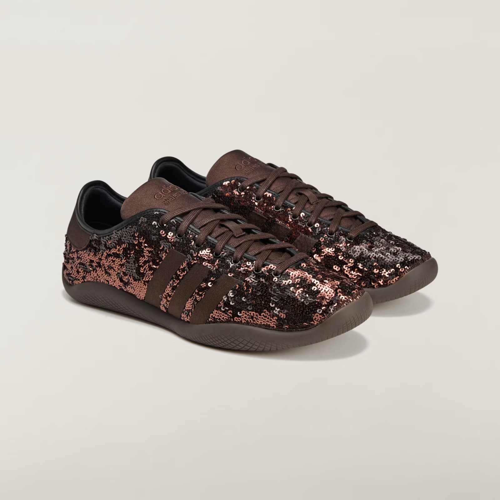 KH8798 Wales Bonner adidas Originals Karintha Low Sequin Dark Brown (Men's)