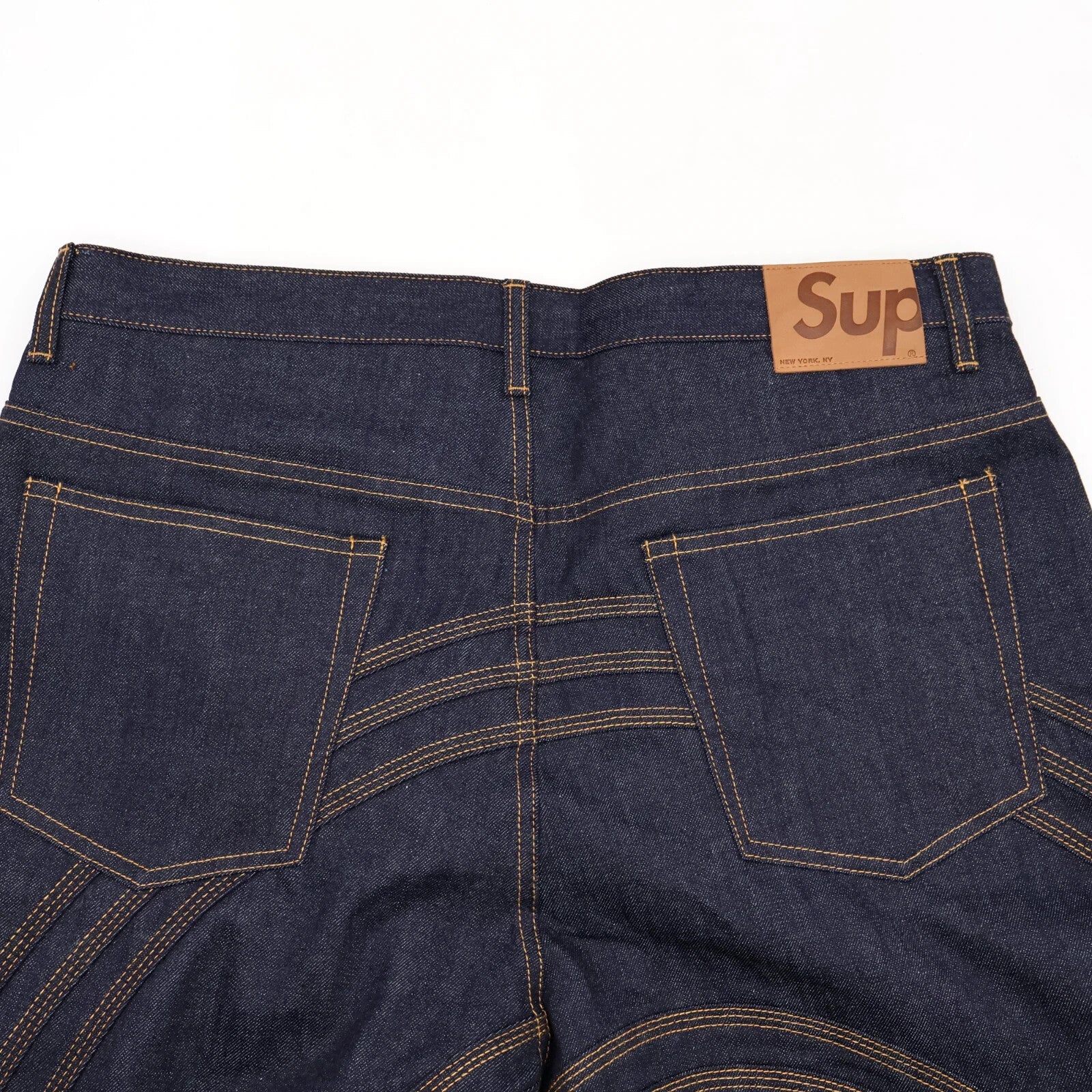 Supreme S Logo Rigid Baggy Jean Rigid Indigo