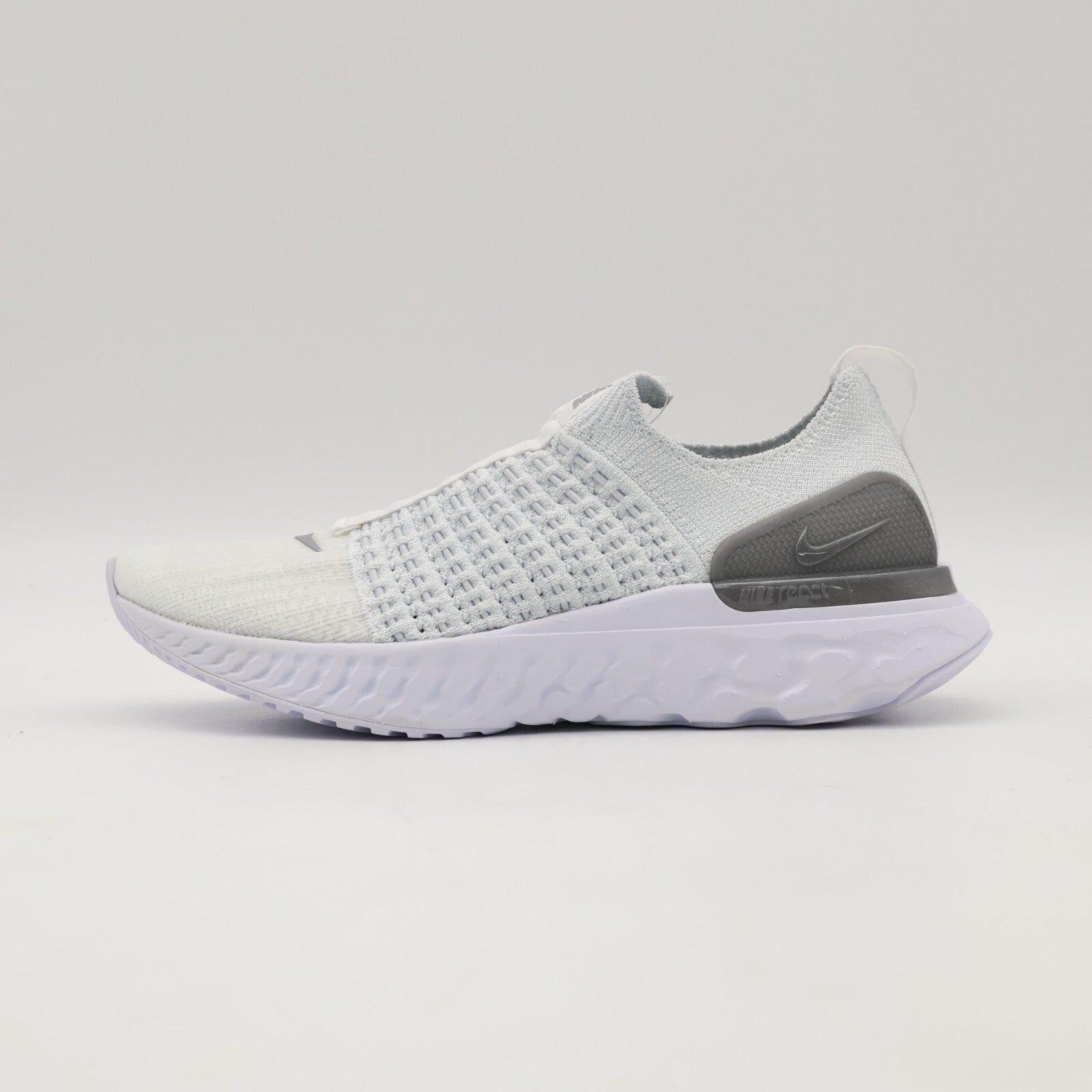 CJ0280-100 Nike React Phantom Run Flyknit 2 True White White Pure Plati (Women's