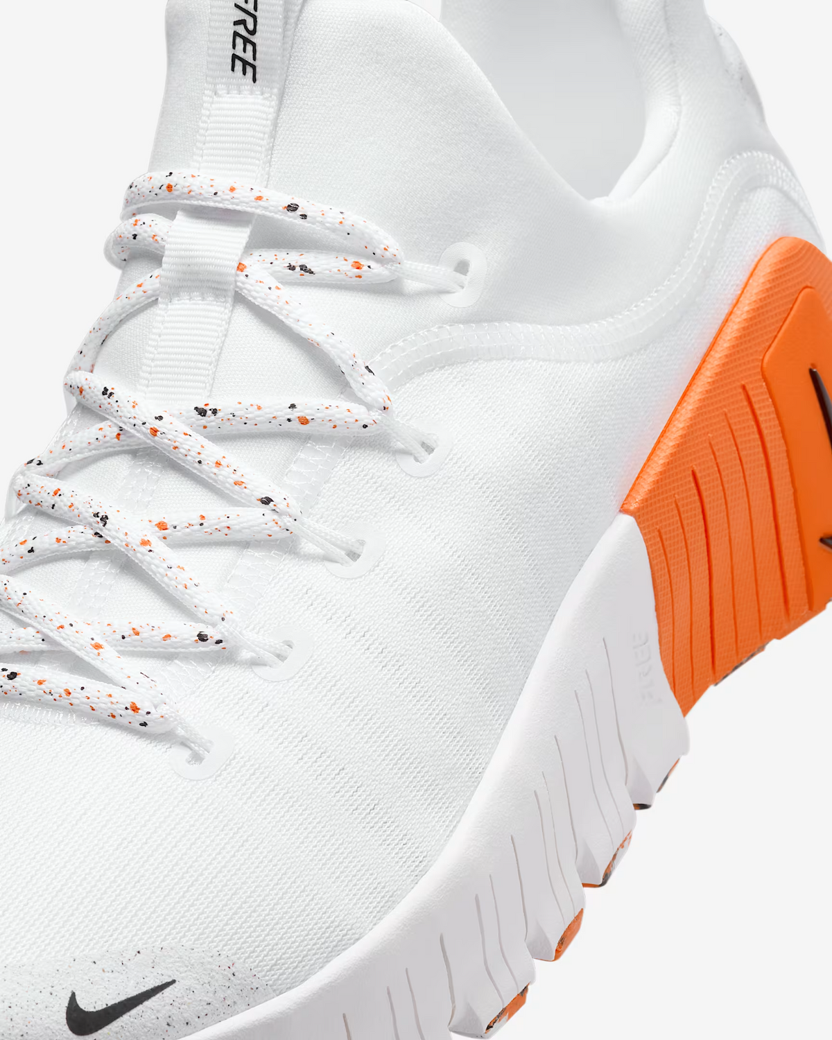 FJ7127-106 Nike Free Metcon 6 Workout Shoes White  Safety Orange Black (Men's)