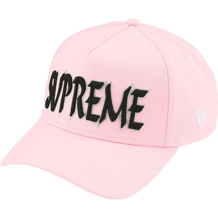 Supreme Sharp Spellout Adjustable New Era Light Pink