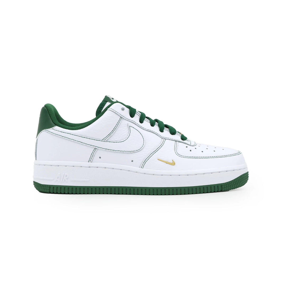 IB6543-102 Nike Air Force 1 '07 Mini Jewel White Metallic Gold Gorge (Women's)