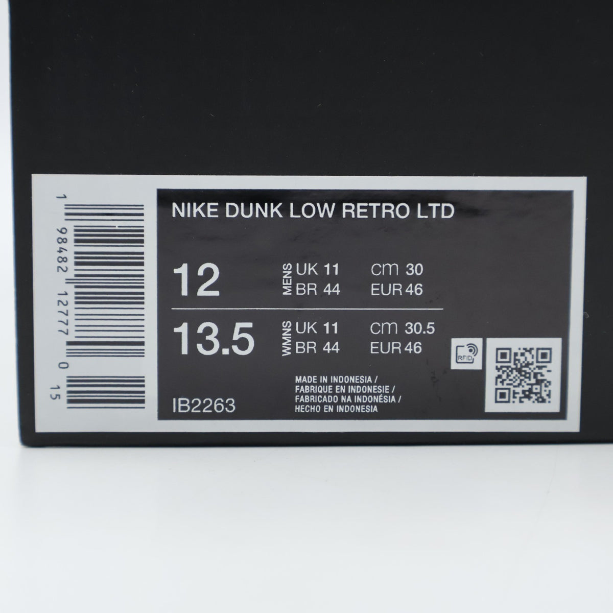 IB2263-100 Nike Dunk Low Panda White Gum Yellow (Men's)