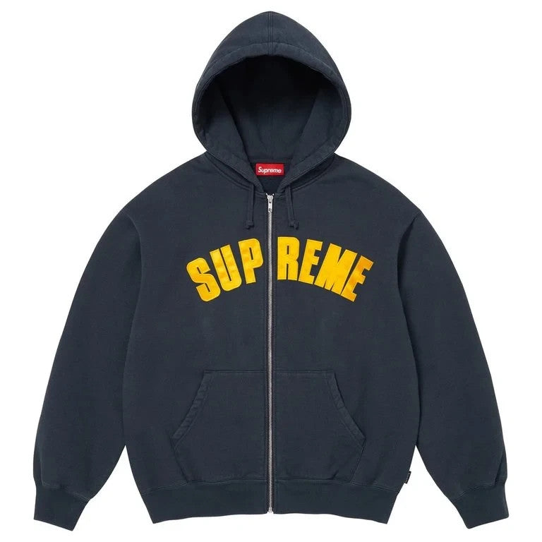 Supreme x Larry Clark Zip Up Hooded Sweatshirt Navy