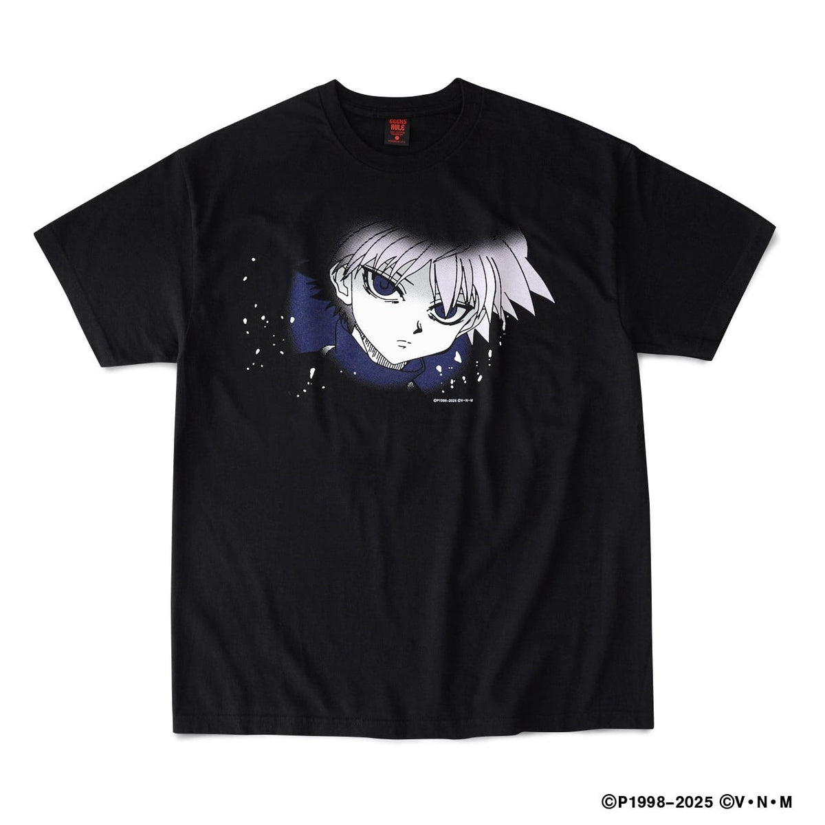 Geeks Rule HUNTERxHUNTER Silkscreen Printing T Shirt Killua Black