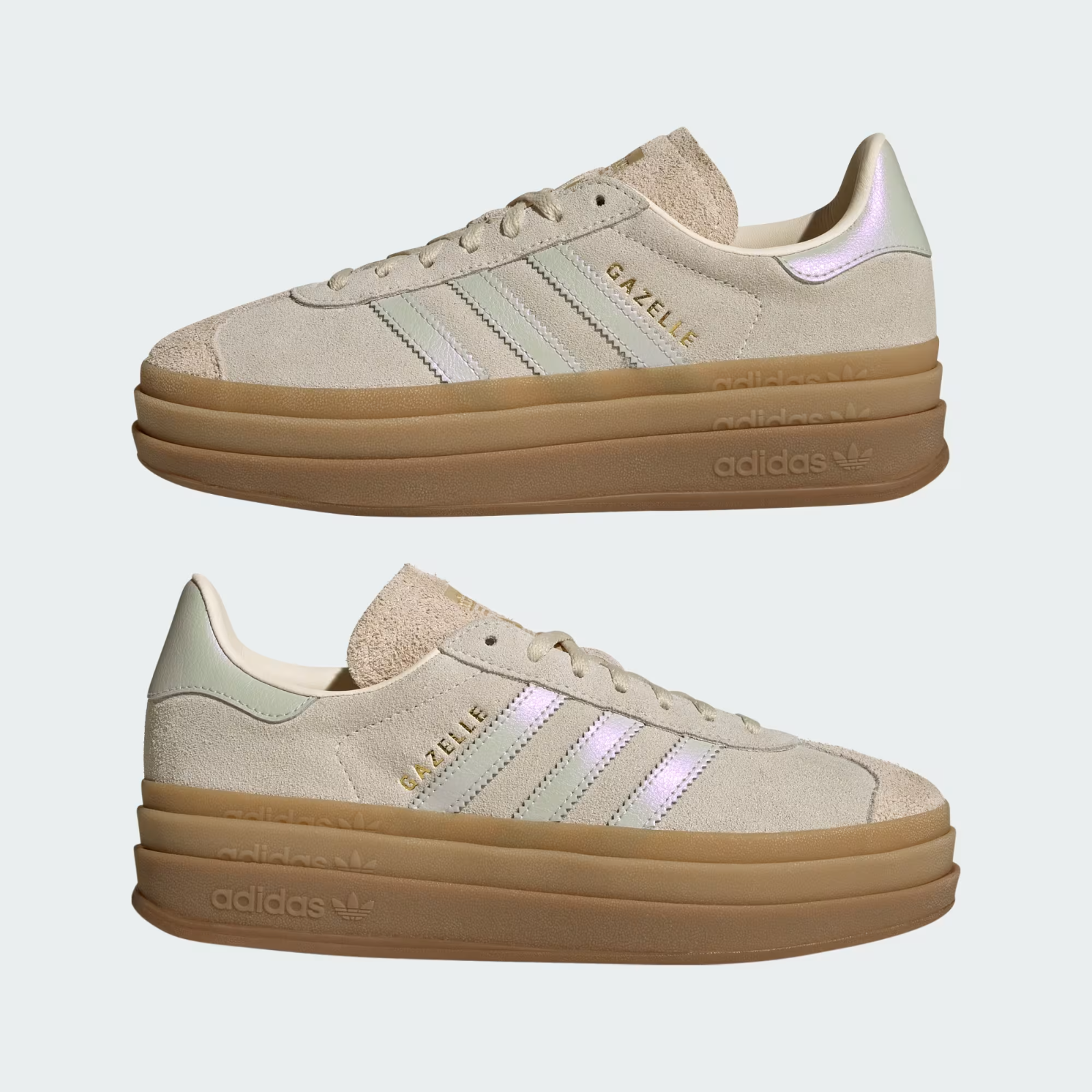 IH6782 adidas Gazelle Bold Grey One Cream White (SNIDEL Japan) (Women's)
