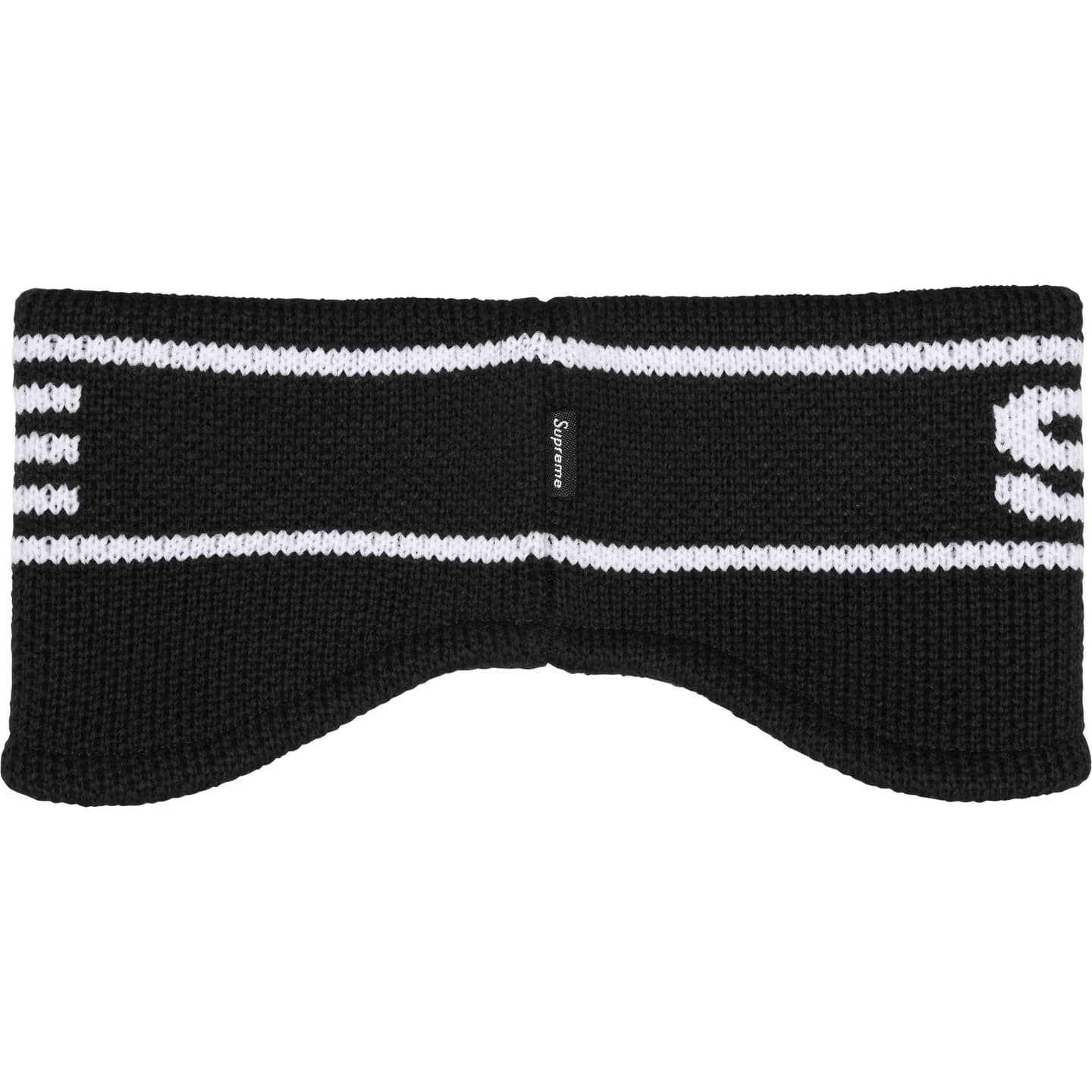 Supreme Contrast Logo Headband Black