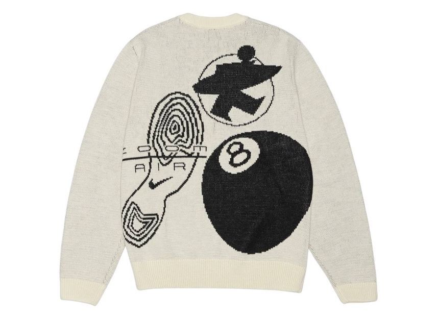 Stussy Nike Icon Knit Sweater Natural