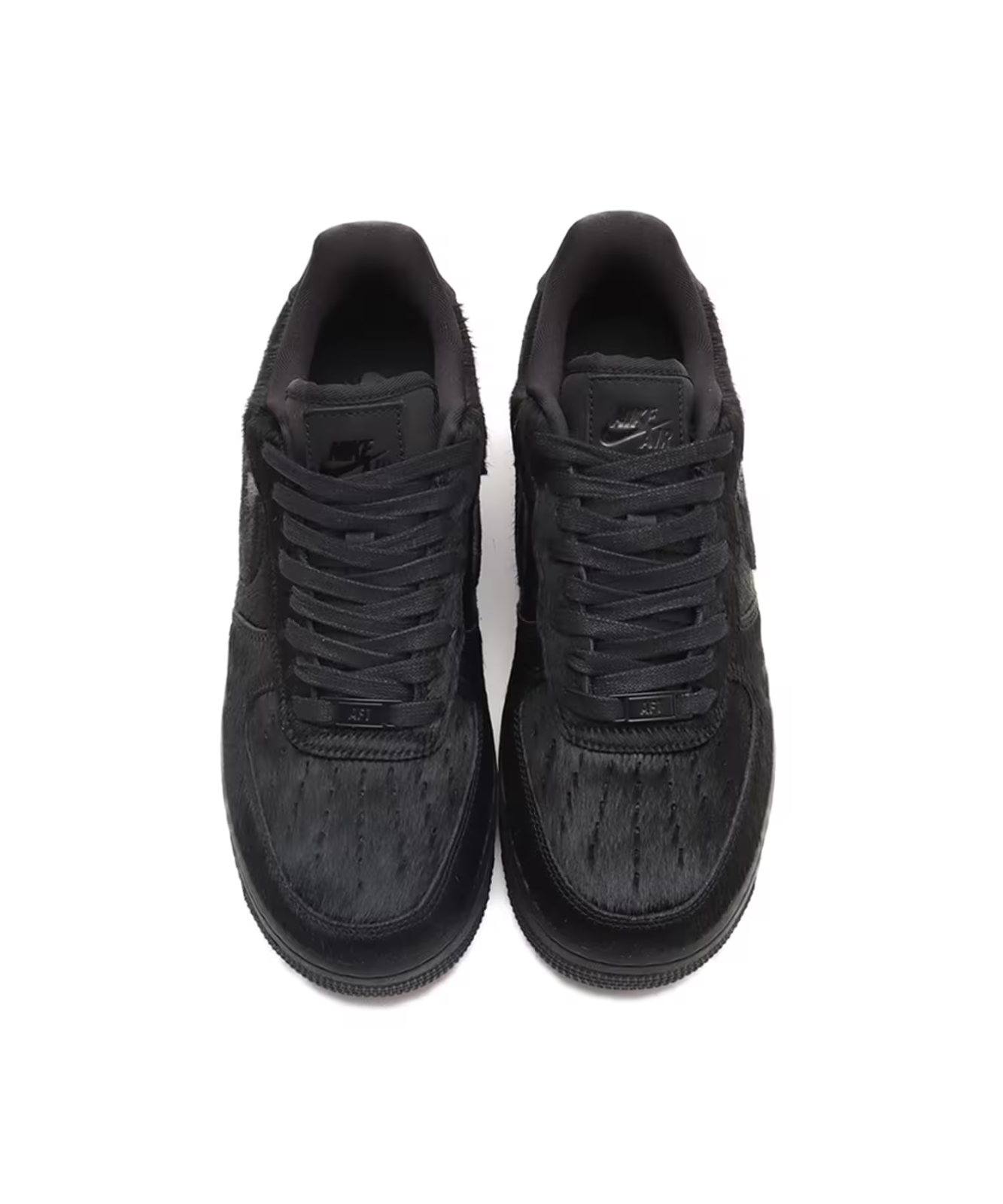 II7398-001 Nike Air Force 1 Low Faux Pony Hair Black (Women's)