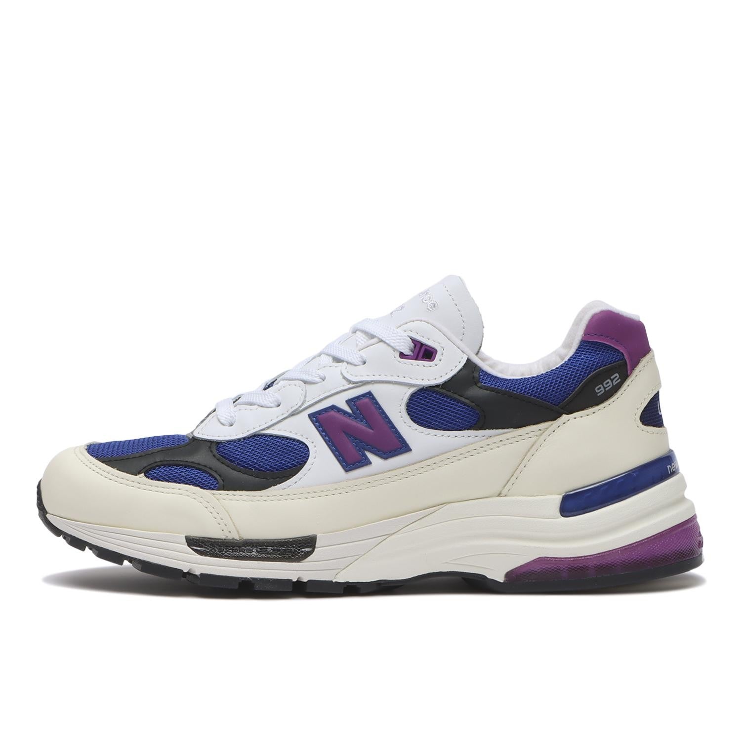 U99278L New Balance 992 White Team Royal Purple Fuchsia (Men's)