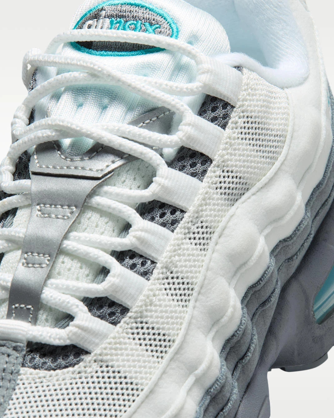 HF7054-103 Nike GS Air Max 95 Big Bubble "Summit White/Smoke Grey"