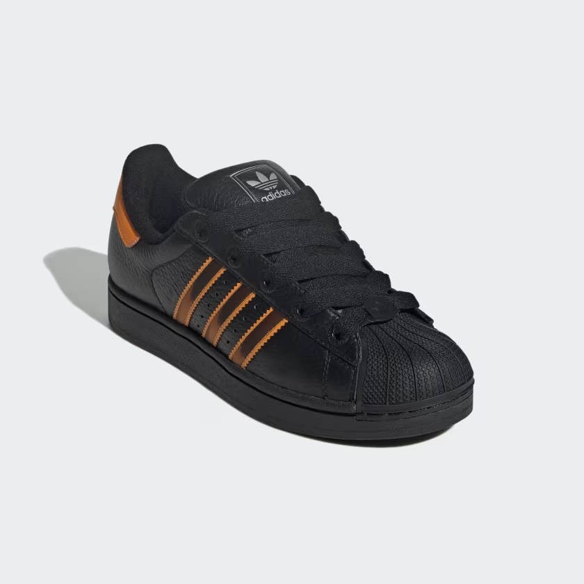 JQ6469 adidas Originals  Superstar 2 Core Black Crew Orange Semi Impact(Women's)