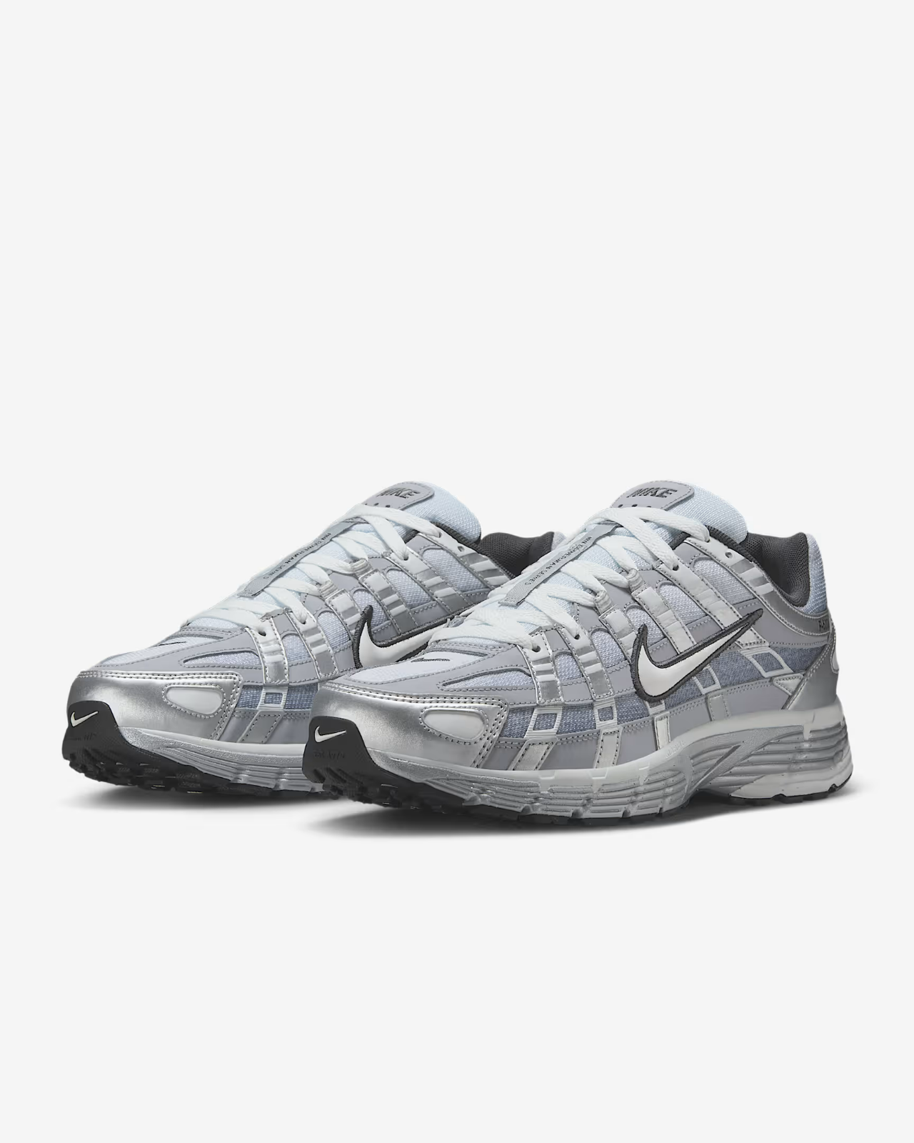 IH4465-095 Nike P-6000 Metallic Silver Wolf Grey Anthracite Summit White (Men's)