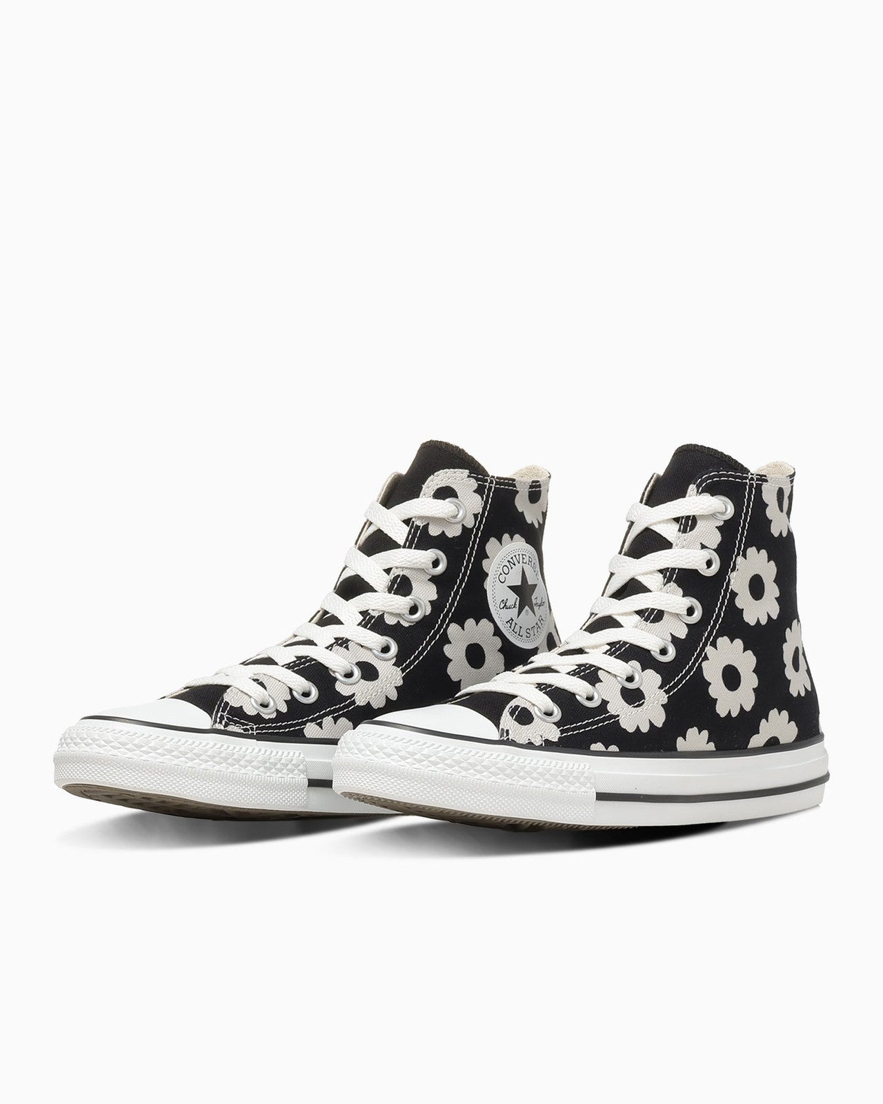 31318120 Converse All Star Flowerprint Hi BlackDark Gray (Women's)
