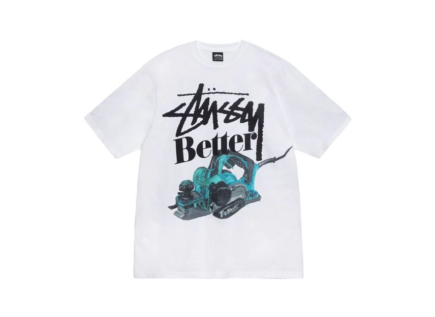 Stussy & Better Gift Shop Built Better Tee White