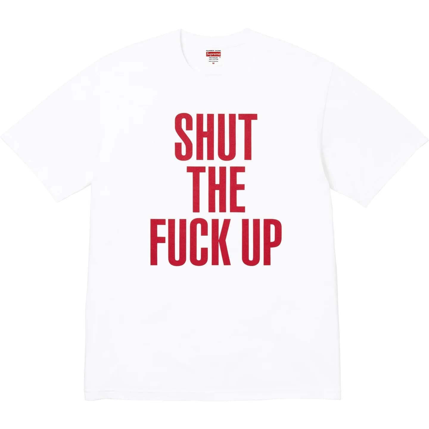 Supreme Number (N)ine Shut Up Tee White