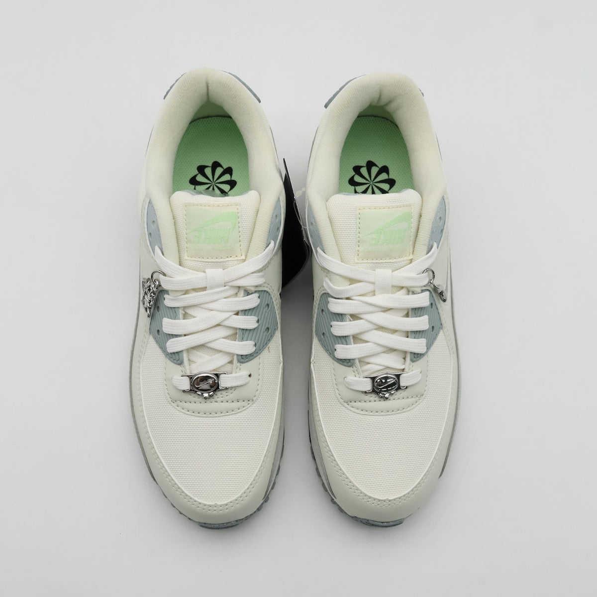FN6948-100 Nike Air Max 90 SE Sail Sea Glass Light Silver Metallic (Women's)