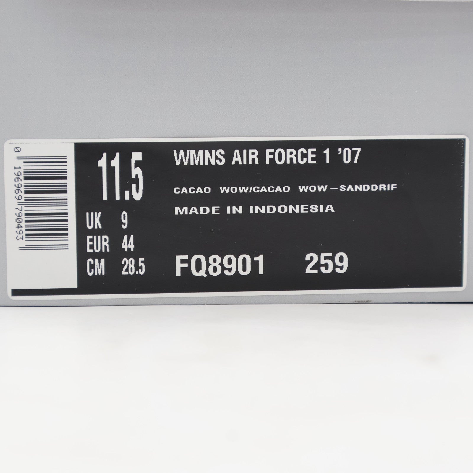 FQ8901-259 Nike Air Force 1 Low '07 Cacao Wow (Women's)