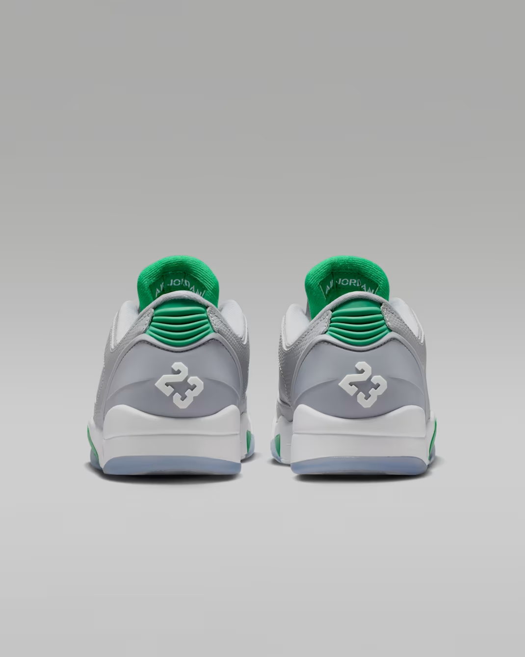 IH2047-001 Nike Jordan Sixty Plus Low Wolf Grey Lucky Green (Men's)