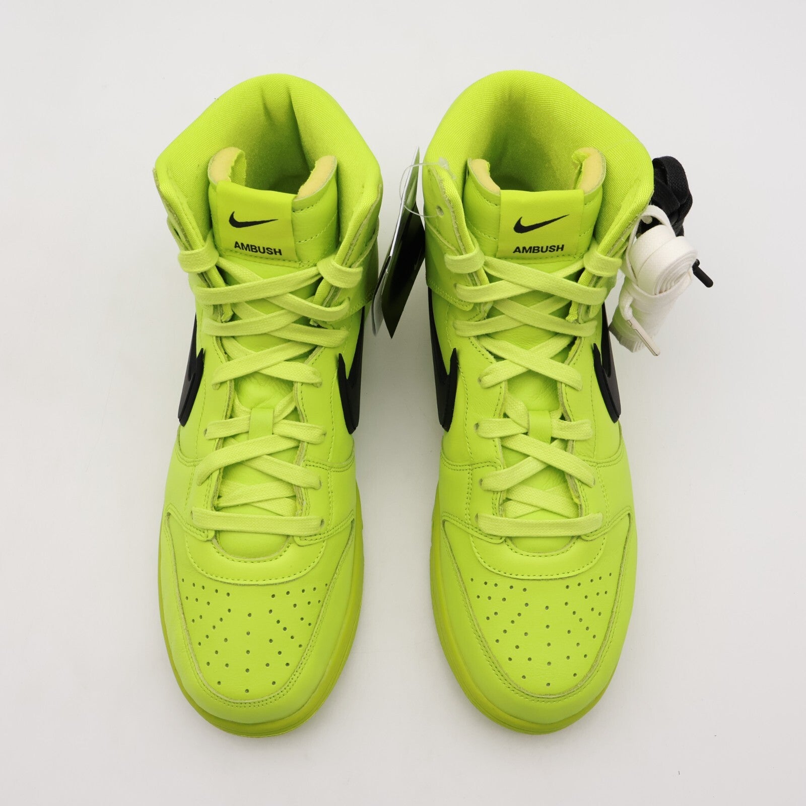 CU7544-300 Nike Dunk High AMBUSH Flash Lime Atmic Green Black (Men's)