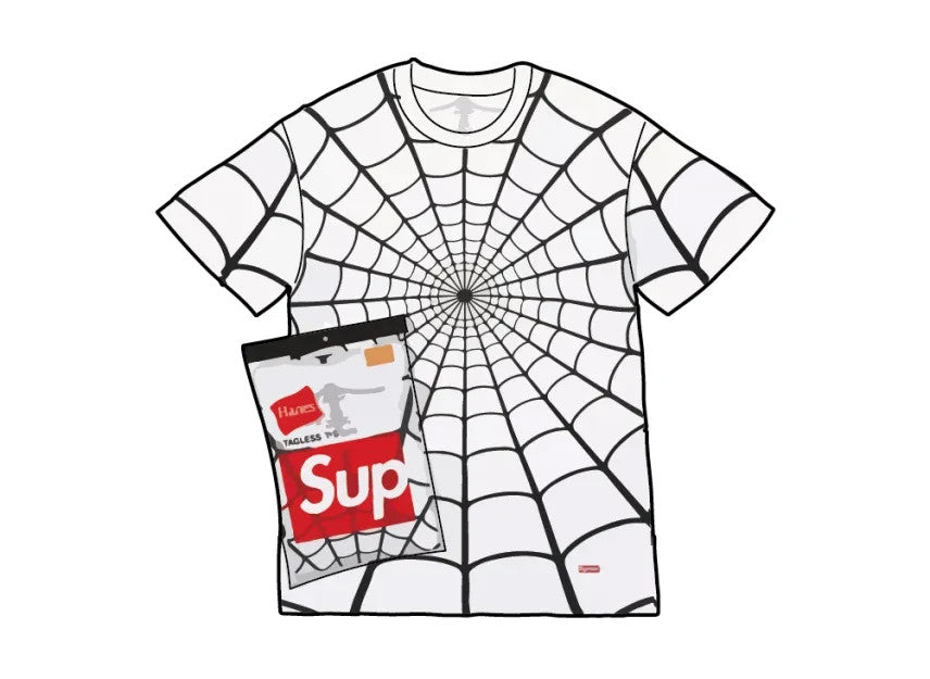 Supreme x Hanes Spider-Man Tagless Tees (2 Pack) "White"