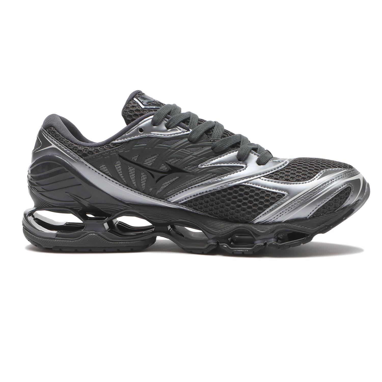 D1GA251103 Mizuno Wave Prophecy LS Black Metallic Grey (Men's)