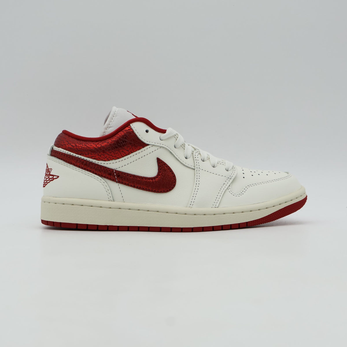 HJ9338-106 Nike  Air Jordan 1 Low SE Sail Team Red Varsity Red (Women's)