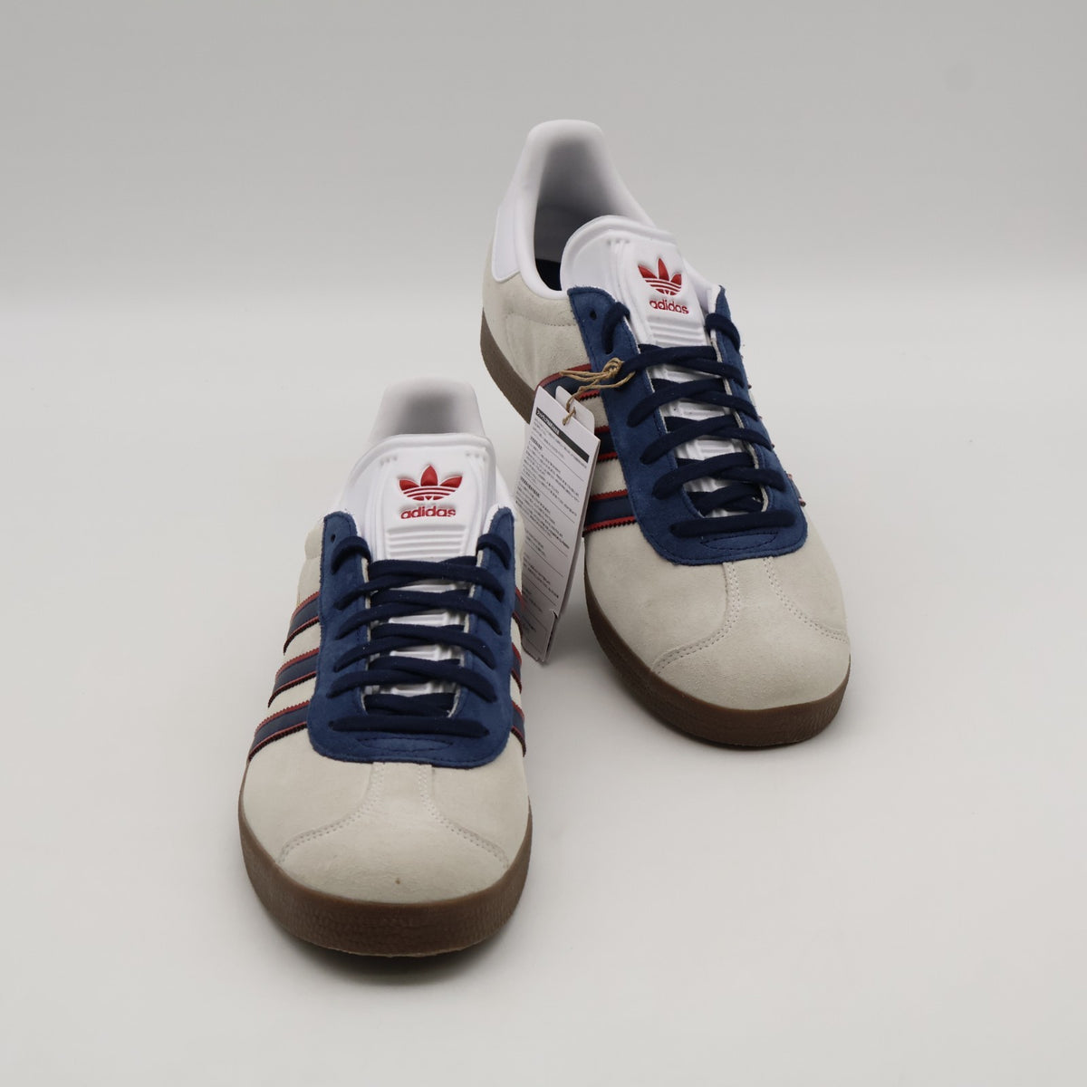 HQ0005  Arsenal adidas Originals Gazelle Cloud White Red Collegiate Navy (Men's)