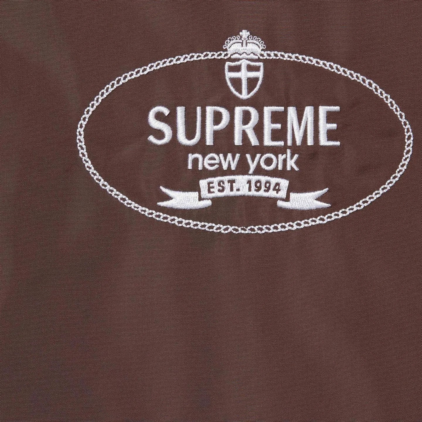 Supreme Crest Coaches Jacket Brown