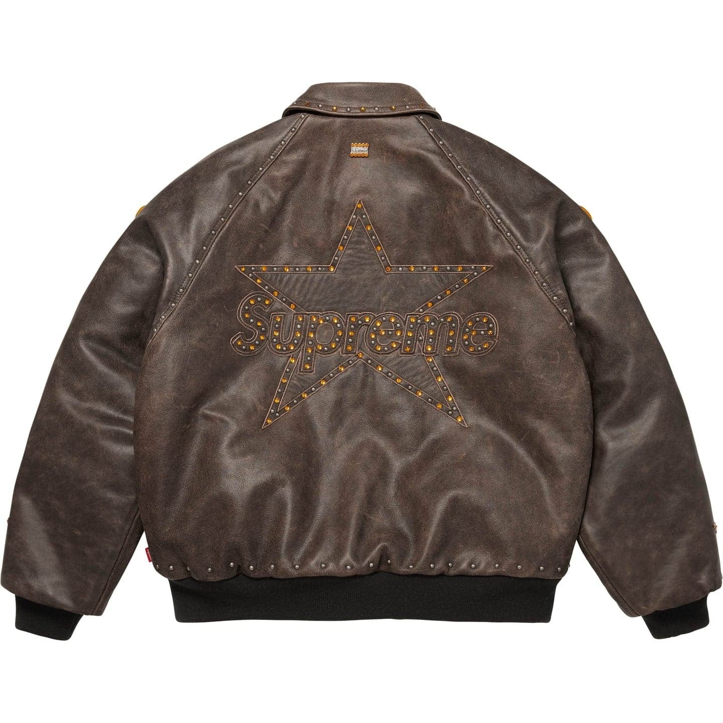 Supreme B.B. Simon Vanson Leathers Jacket Brown