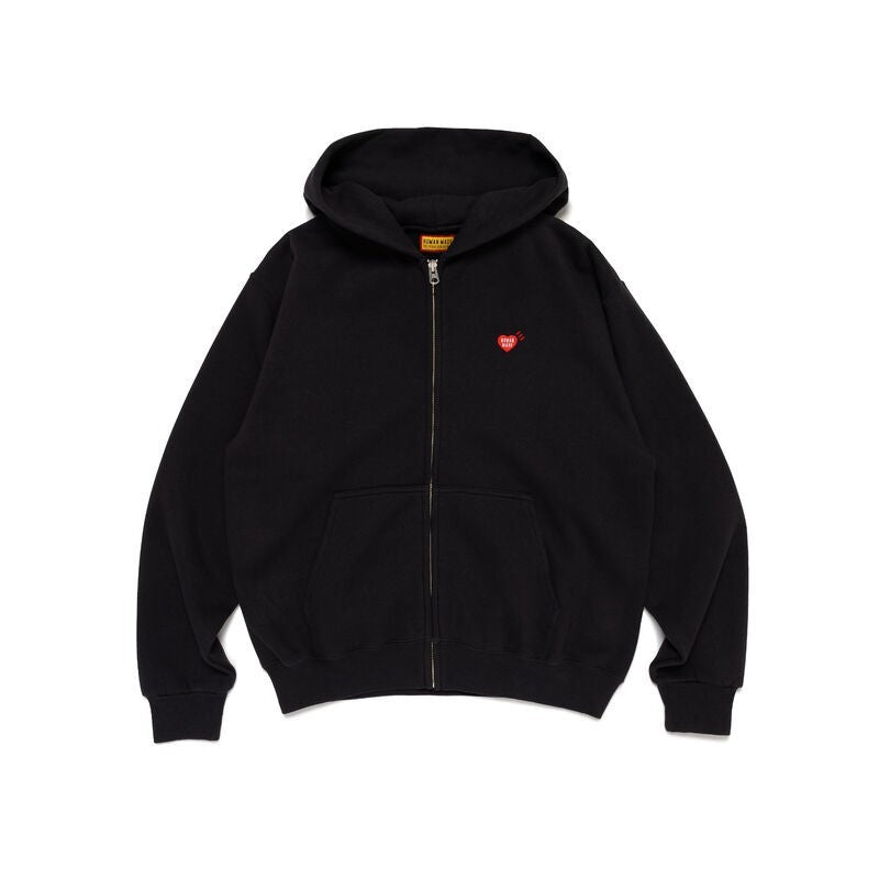 HUMAN MADE Classic Zip-Up Hoodie Black