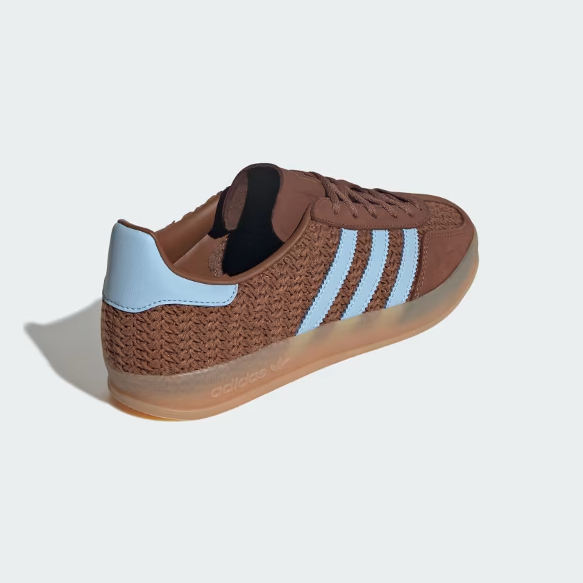 JS1417 adidas Originals  Gazelle Indoor Preloved Brown Clear Sky Gum (Women's)