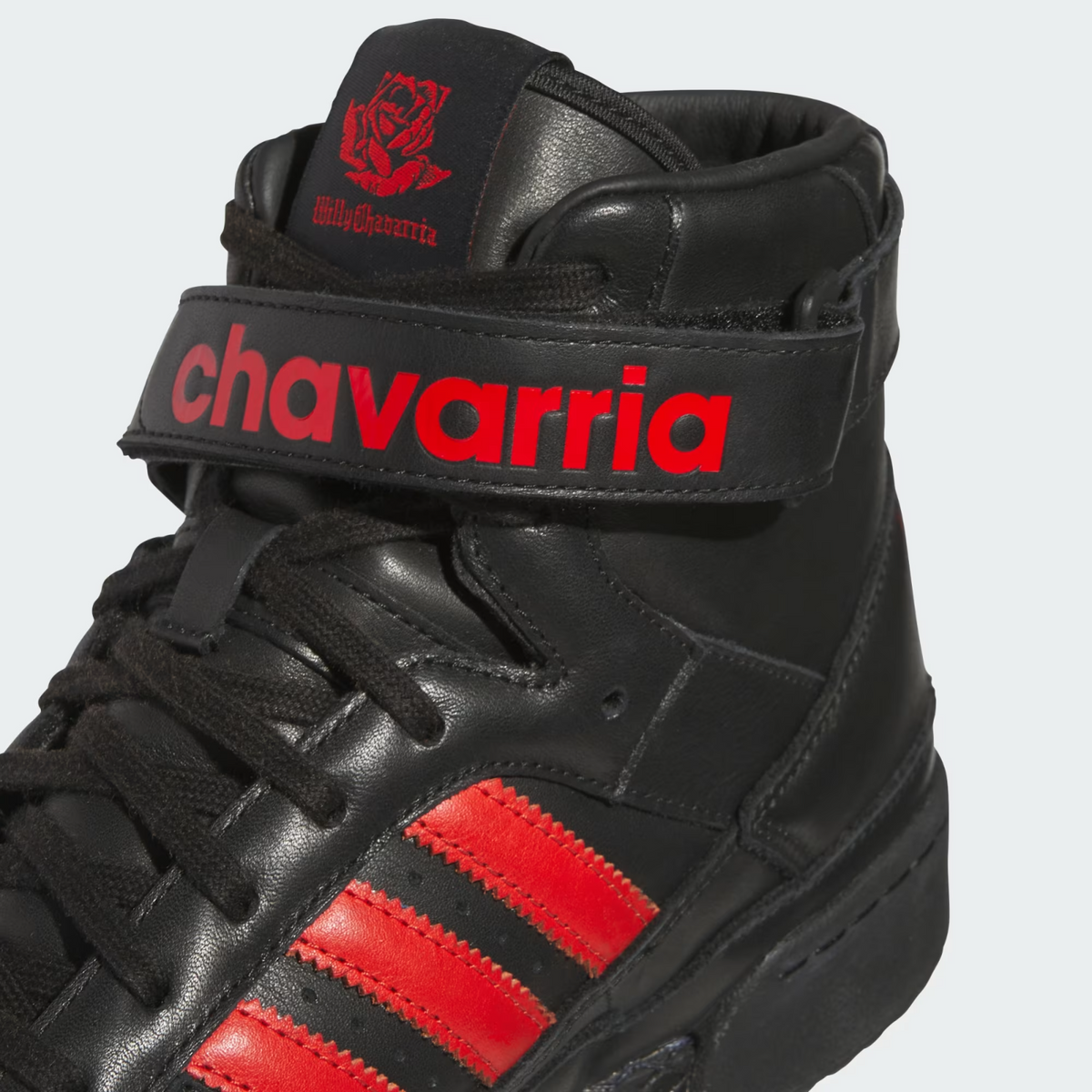 KK3695 Willy Chavarria Ã adidas Originals Forum 84 Hi Black Red (Men's)