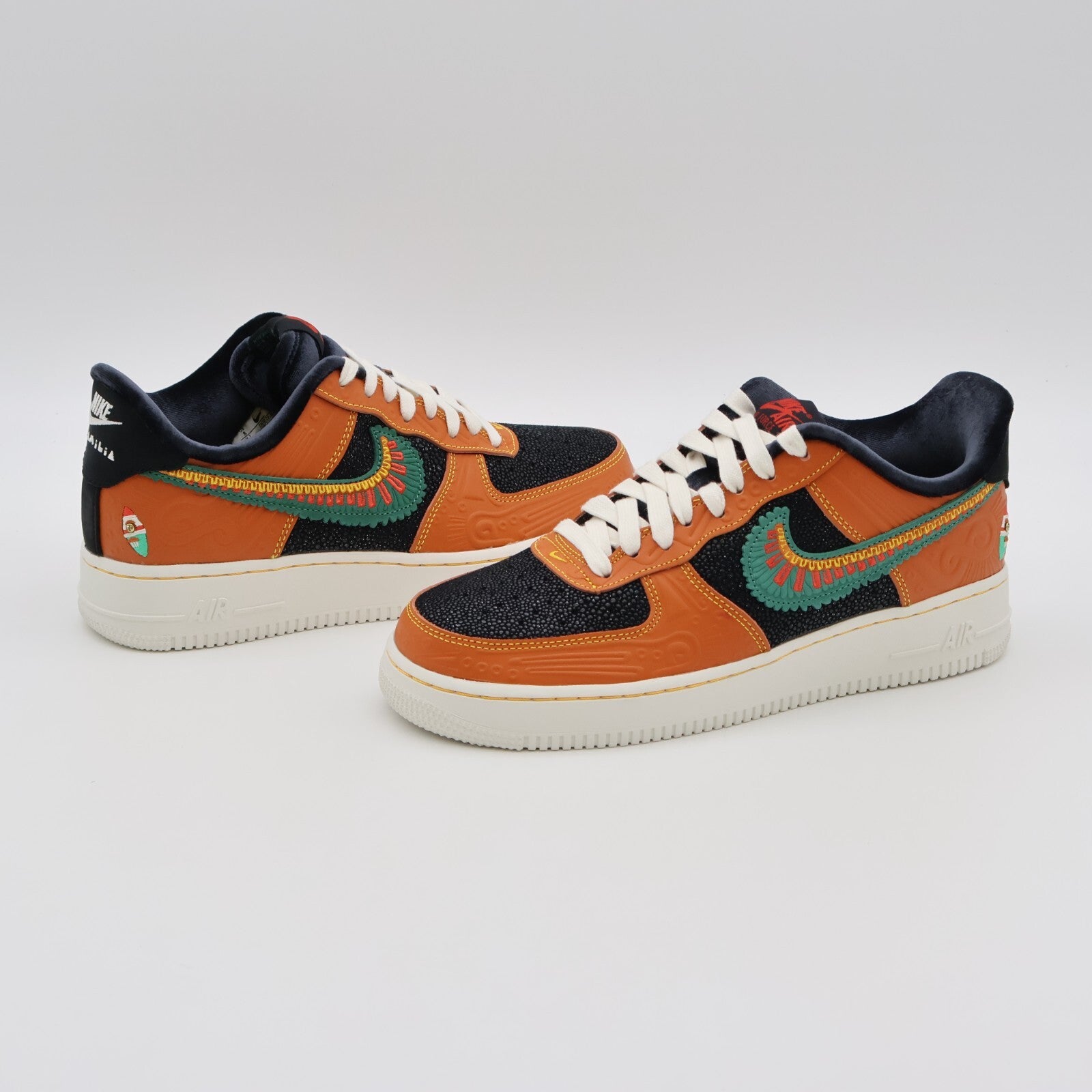 DO2157-816 Nike Air Force 1 Low Siempre Familia Black Orange Green (Men's)
