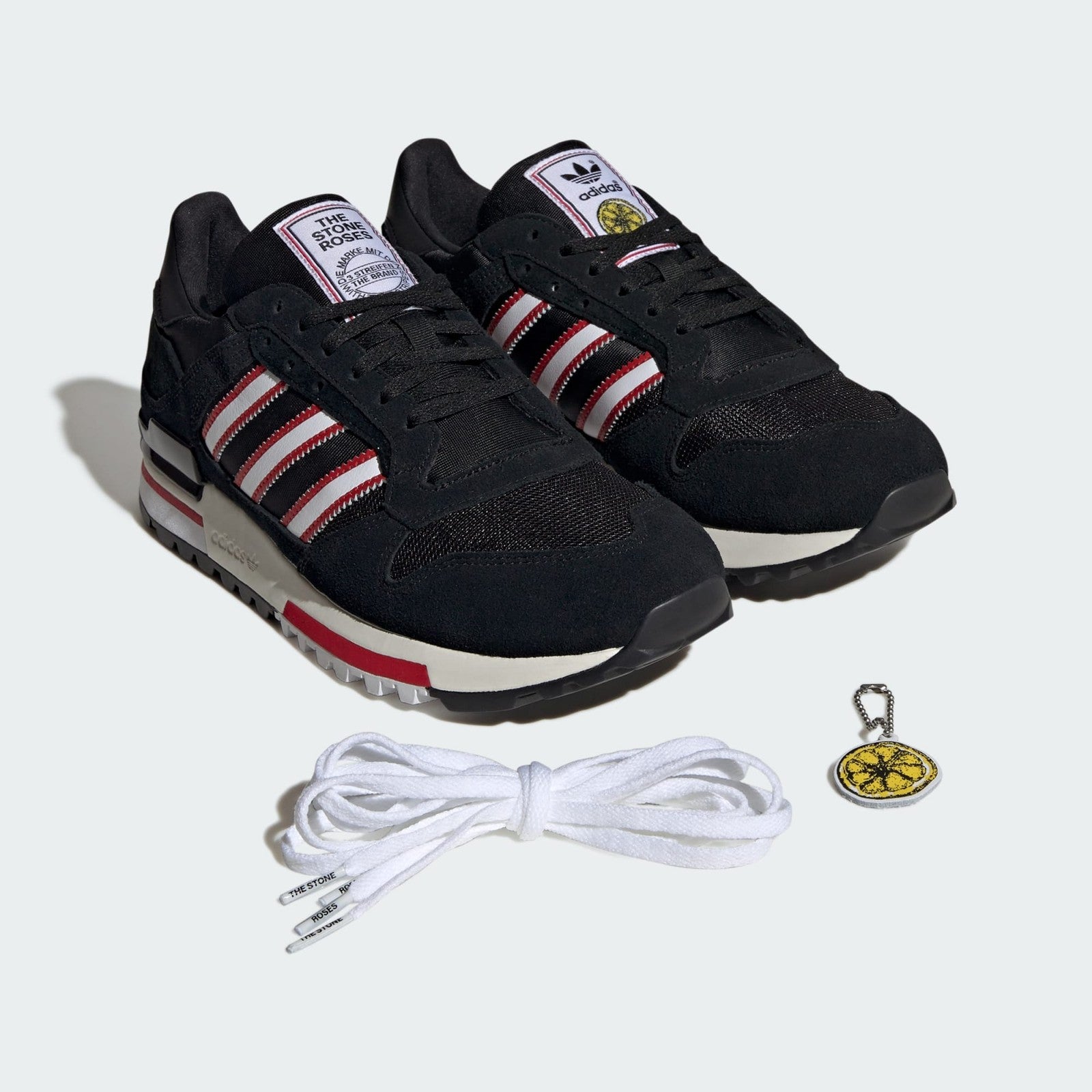 KJ2214 The Stone Roses adidas ZX 600 MUFC Core Black (Men's)