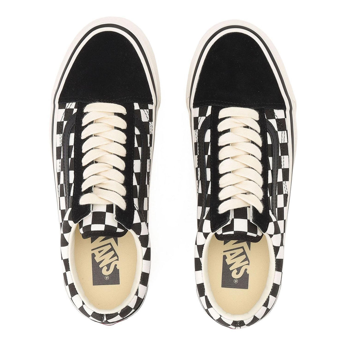 VN000D56BZW Vans Premium Old Skool Checkerboard Black White (Men's)
