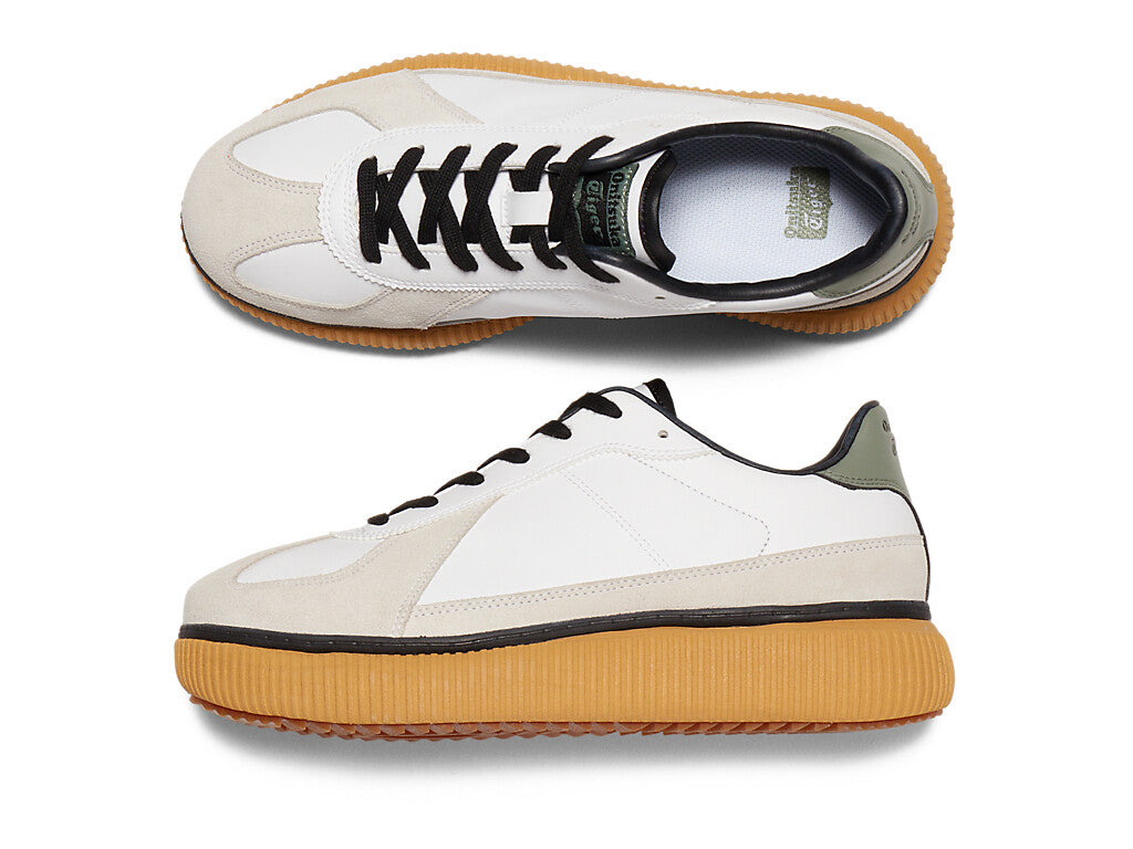 1183B874-103 Onitsuka Tiger Delecity White Lichen Green (Men's)