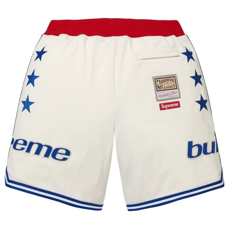 Supreme Mitchell Ness Teams Basketball Short White
