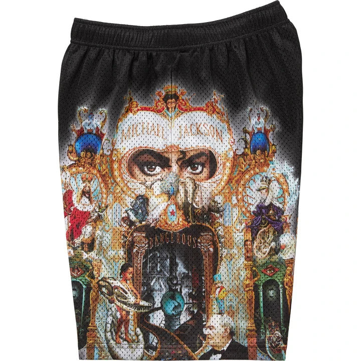 Supreme Michael Jackson Dangerous Mesh Short Black