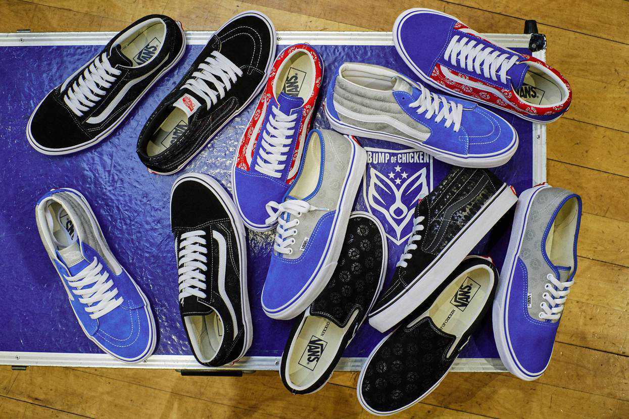 V98CF-BUMP-BK BUMP OF CHICKEN Ã Vans Slip-On Black (Men's)