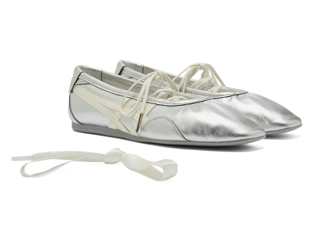 1182A754-020 Onitsuka Tiger Women's Gymnarina Silver/Cream (Women's)