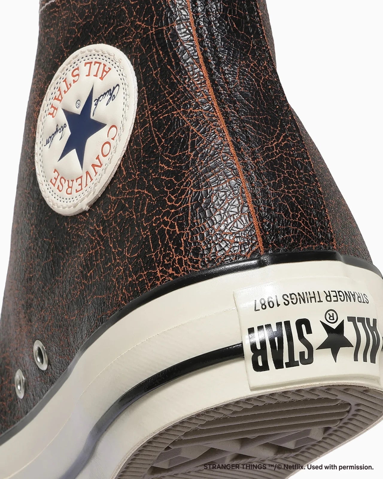 31317080 Stranger Things 5 Converse All Star Aged 87 UD Hi Black Red (Men's)