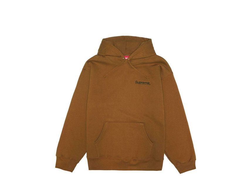 Supreme Worldwide Hooded Sweatshirt Olive Brown