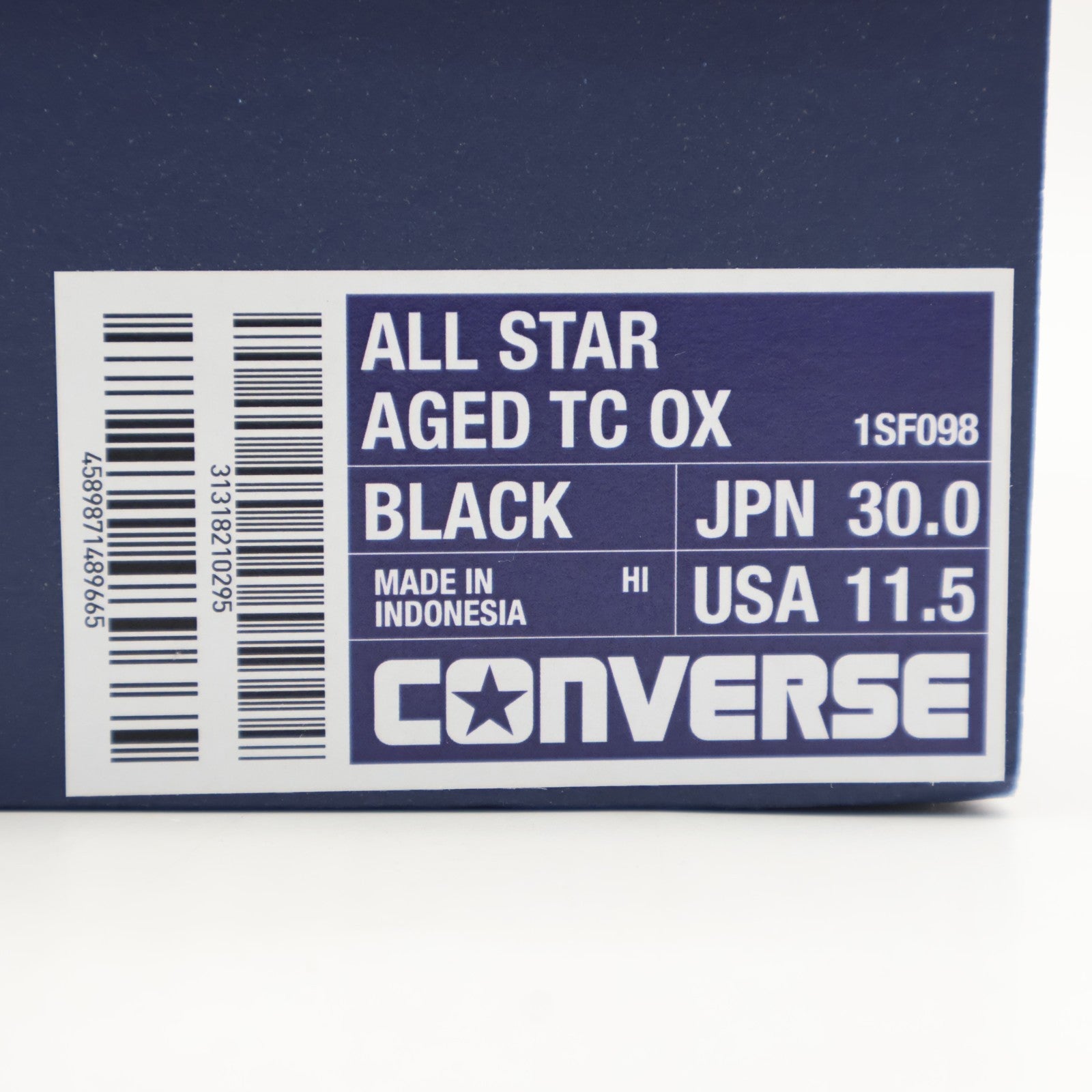 31318210 Converse All Star Aged TC OX Black (Men's)