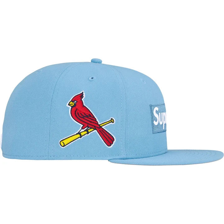Supreme MLB New Era Teams Box Logo St. Louis Cardinals Light Blue