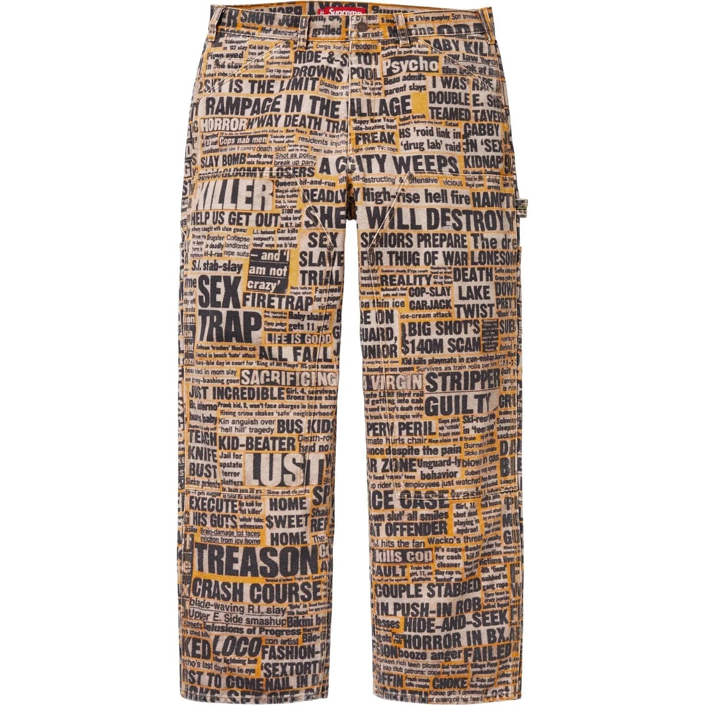 Supreme x Dash Snow Double Knee Painter Pant Multi