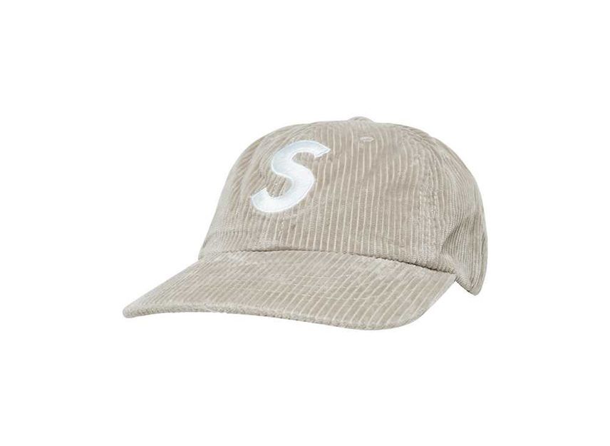 Supreme Corduroy S Logo 6-Panel Stone